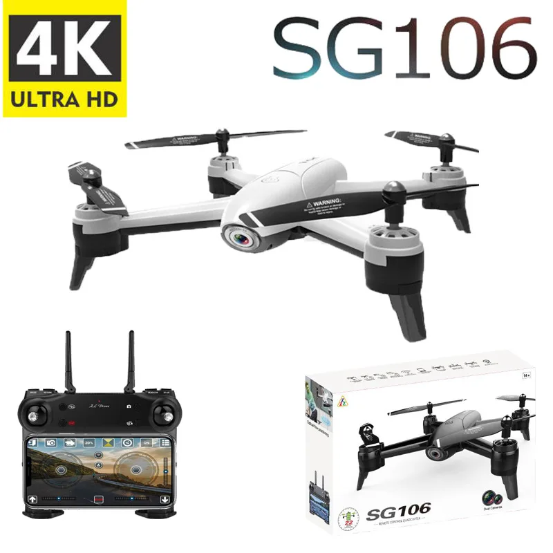 SG106 WiFi FPV RC Drone 4K Camera Optical Flow 1080P/4K HD Dual Camera Aerial Video RC Quadcopter Aircraft Quadrocopter Toys Kid
SG106 WiFi FPV RC Drone 4K Camera Optical Flow 1080P/4K HD Dual Camera Aerial Video RC Quadcopter Aircraft Quadrocopter Toys Kid