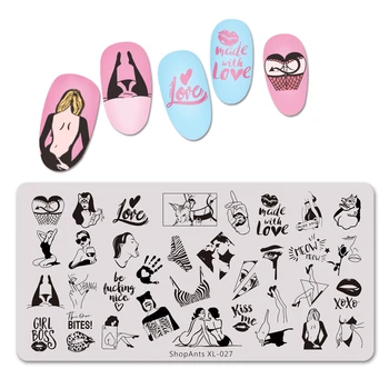 ShopAnts Stamping Plates Stainless Steel Cool Sexy Girl Punk Love Kiss Heart Lace Style 6*12cm Stencil Nail Art Stamp Template
ShopAnts Stamping Plates Stainless Steel Cool Sexy Girl Punk Love Kiss Heart Lace Style 6*12cm Stencil Nail Art Stamp Template