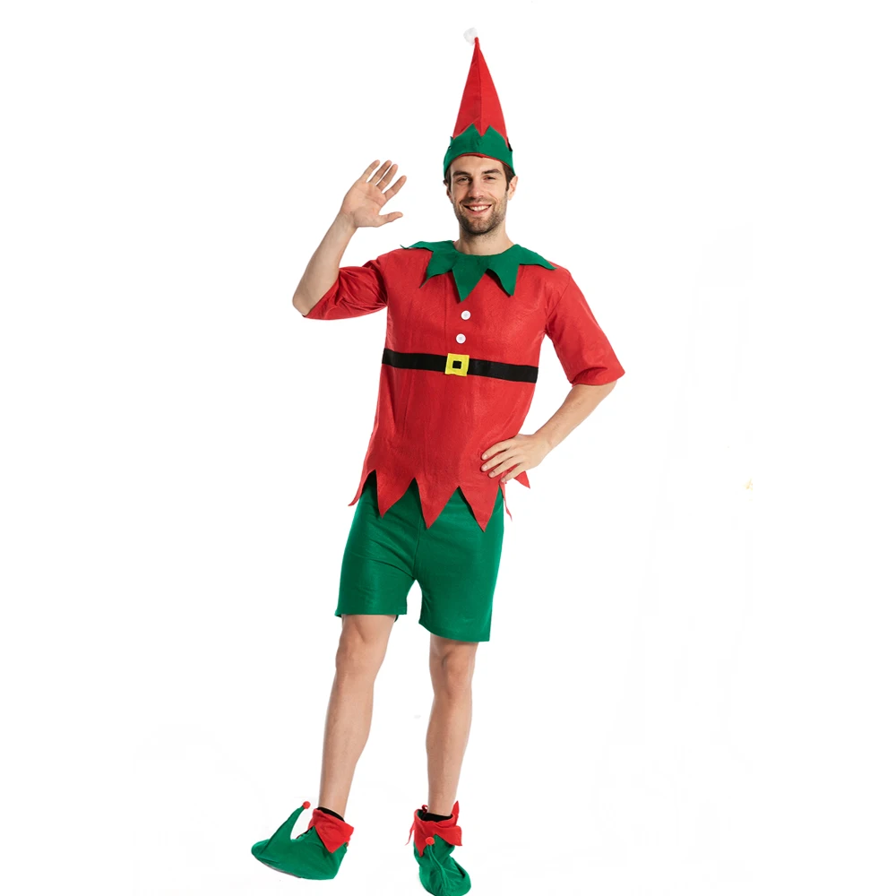 New Year Clothes Christmas Workshop Elf Costume For Adult Mens Santa Claus Helper Cosplay Carnival Party Family Outfits T-shirt
New Year Clothes Christmas Workshop Elf Costume For Adult Mens Santa Claus Helper Cosplay Carnival Party Family Outfits T-shirt