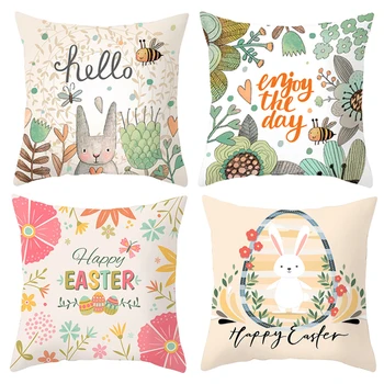 Easter Bunny Pillowslip Rabbit With Ribbon Colorful Egg Cotton Linen Home Decorative Throw Pillow Case Cushion Cover For Party
Easter Bunny Pillowslip Rabbit With Ribbon Colorful Egg Cotton Linen Home Decorative Throw Pillow Case Cushion Cover For Party