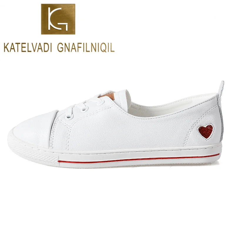 KATELVADI White Sneakers Women 2020 Spring Out-Door Flats Leather Student Shoes Plush Size Lace-Up Casual Shoes CH006
KATELVADI White Sneakers Women 2020 Spring Out-Door Flats Leather Student Shoes Plush Size Lace-Up Casual Shoes CH006