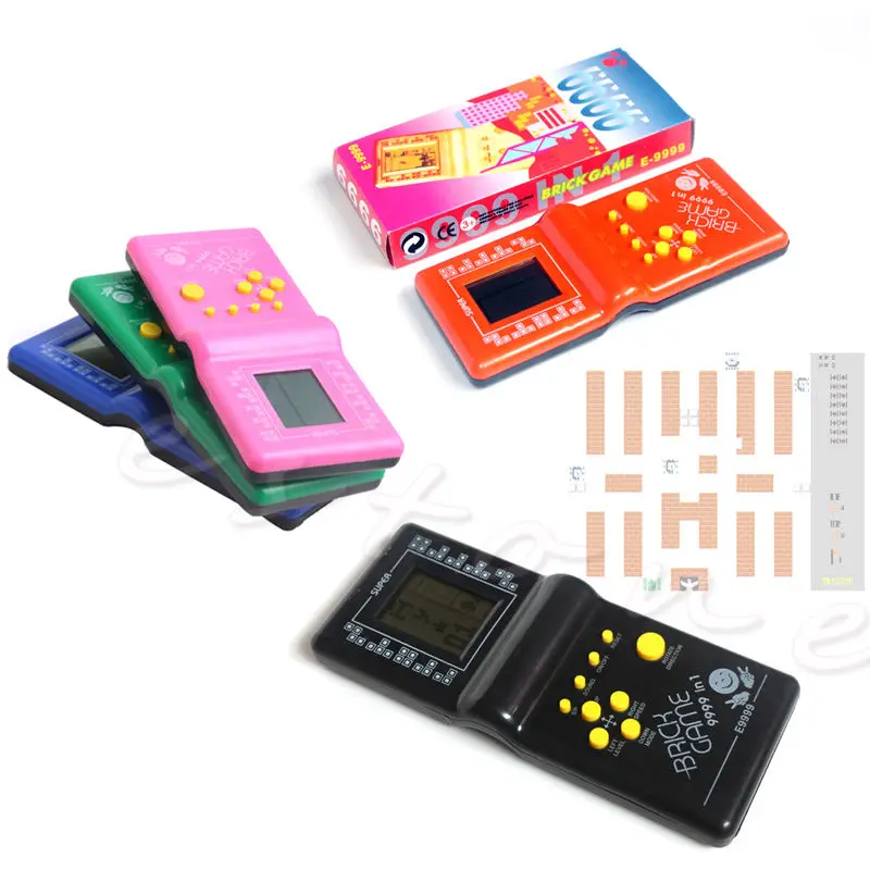 

1PC LCD Game Electronic Vintage Classic Tetris Brick Handheld Arcade Pocket Toys