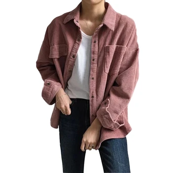 2020 Harajuku Corduroy Jackets Women Spring Autumn Buttons Coats Overcoats Female Tops Cute Jackets Solid Color Clothing New
2020 Harajuku Corduroy Jackets Women Spring Autumn Buttons Coats Overcoats Female Tops Cute Jackets Solid Color Clothing New