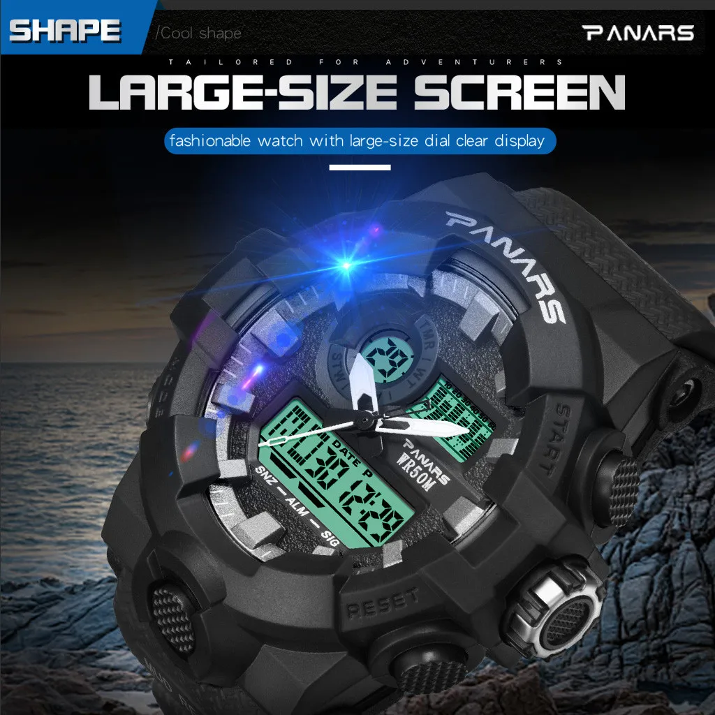 relogio digital men watch relogio masculino Trend Men's Anti Fall Big Screen Multi Function Luminous Electronic waterproof watch
relogio digital men watch relogio masculino Trend Men's Anti Fall Big Screen Multi Function Luminous Electronic waterproof watch