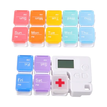 9 Design 3-14 Compartments Pill Box AM/PM Portable Combination Timing Remind Smart Medicine Case Without Battery for Home Travel
9 Design 3-14 Compartments Pill Box AM/PM Portable Combination Timing Remind Smart Medicine Case Without Battery for Home Travel