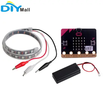 Micro:bit Development Board + SK6812 LED Strip with Alligator Clips + Battery Case for Arduino Raspberry Pi Micro:bit Nodemcu
Micro:bit Development Board + SK6812 LED Strip with Alligator Clips + Battery Case for Arduino Raspberry Pi Micro:bit Nodemcu