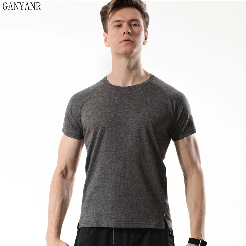 GANYANR Dry Fit Men Running T Shirts Gym Sport Fitness Crossfit Rashguard Training Workout Bodybuilding Clothes Tees Quick Gym
GANYANR Dry Fit Men Running T Shirts Gym Sport Fitness Crossfit Rashguard Training Workout Bodybuilding Clothes Tees Quick Gym