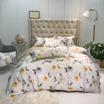 Luxury tencel Bedding Set soft Tencel Bed Linens Bed Sheet Set printed Bedclothes Queen/King Size Bed cover 4pcs
Luxury tencel Bedding Set soft Tencel Bed Linens Bed Sheet Set printed Bedclothes Queen/King Size Bed cover 4pcs