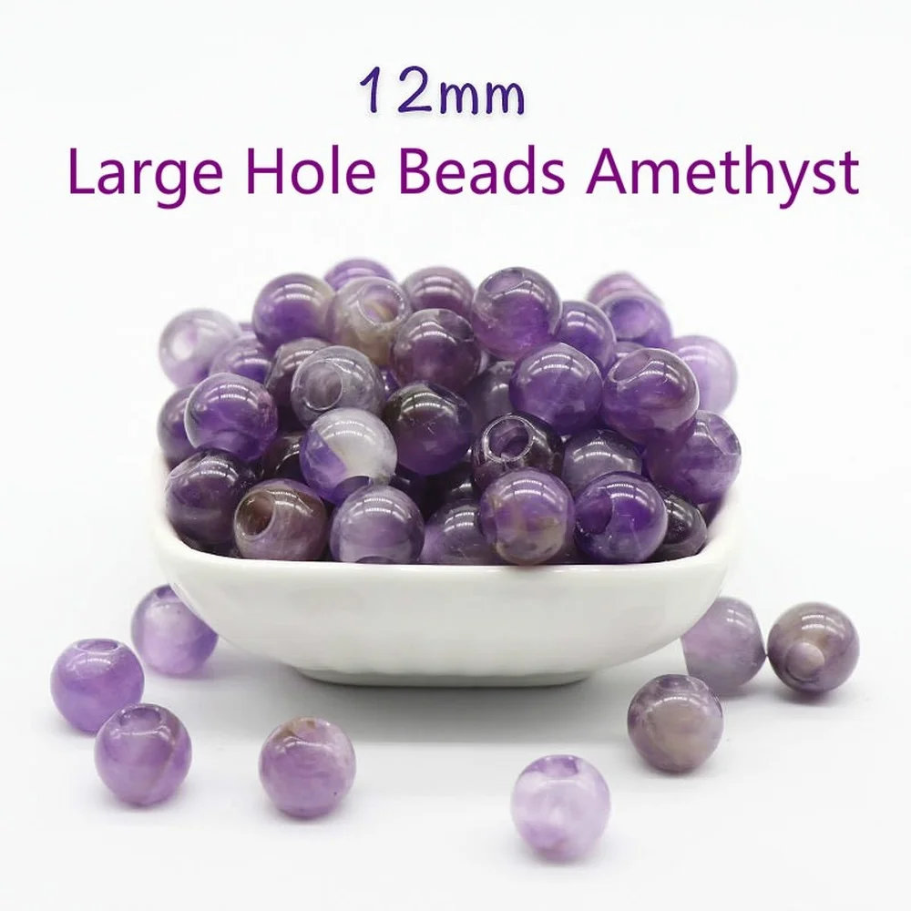 5pcs Large Hole Loose Beads Natural Stone Round Amethyst Agat Stone Pendant 5mmDIY Making Bracelet Loose Beads Accessories
5pcs Large Hole Loose Beads Natural Stone Round Amethyst Agat Stone Pendant 5mmDIY Making Bracelet Loose Beads Accessories