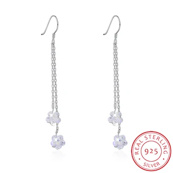 INALIS 925 sterling silver wedding women's hanging diamond crystal Flowers Drop earrings pendants jewelry for women for a girl
INALIS 925 sterling silver wedding women's hanging diamond crystal Flowers Drop earrings pendants jewelry for women for a girl