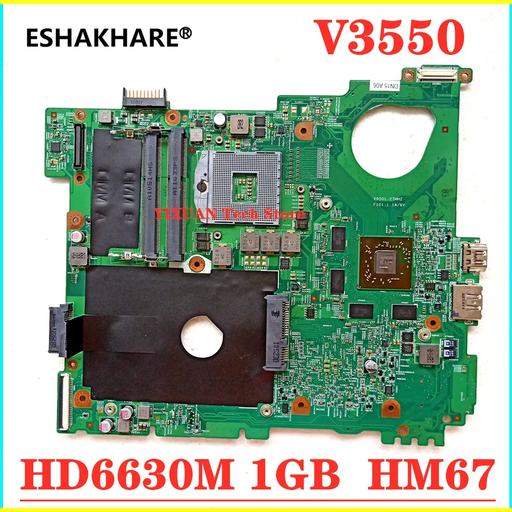 Для DELL Vostro 3550 V3550 Материнская плата ноутбука HD6630M 1 ГБ CN 0XV36V XV36V 0F3GY0 F3GY0 материнская