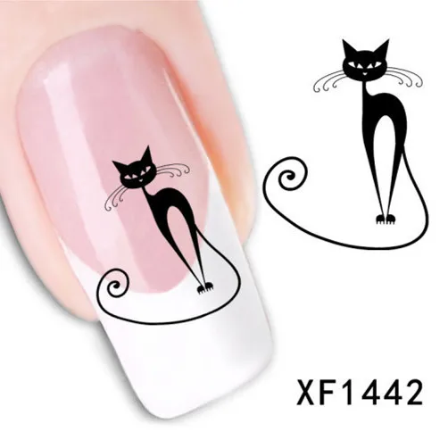 

Water Transfer Nails Sticker Flower Cat Bow etc Designs Decals Nails Wraps Temporary Tattoos Watermark Nail Tools