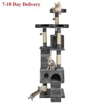 7-10 Day Delivery Cat's Tree Tower Pets Play Tree Scratching Tree arbre a chat Climbing Jumping Toy Frame Pets
7-10 Day Delivery Cat's Tree Tower Pets Play Tree Scratching Tree arbre a chat Climbing Jumping Toy Frame Pets