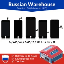 Russische Magazijn Voor iPhoneX 7 7Plus 8 8Plus Lcd-scherm Nieuwe ESR Tianma Premium met Touch Screen Voor iPhone 6 6Plus Witte Kleur(China)