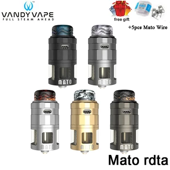 Original Vandy Vape MATO RDTA 5ML Tank 4 steelwire Atomizer with Triple Fused Clapton Coil VandyVape DIY tank for E-Cig Vape Mod
Original Vandy Vape MATO RDTA 5ML Tank 4 steelwire Atomizer with Triple Fused Clapton Coil VandyVape DIY tank for E-Cig Vape Mod