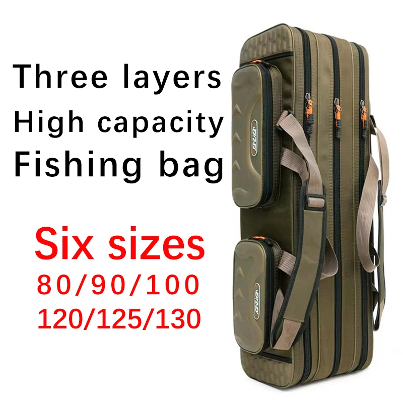 Large Space Three-layer Fishing Bag Multi-size Outdoor Multi-function Bag Fishing Rod Bait Fishing Tackle Storage Bag
Large Space Three-layer Fishing Bag Multi-size Outdoor Multi-function Bag Fishing Rod Bait Fishing Tackle Storage Bag