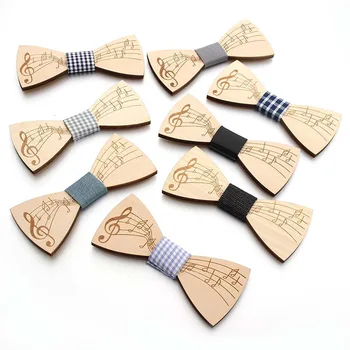 Fashion Wood Bowtie Gentleman Bow Ties Handmade Note Pattern Neck Tie Casual Creative Butterfly Men Tie Elegant High Qauality
Fashion Wood Bowtie Gentleman Bow Ties Handmade Note Pattern Neck Tie Casual Creative Butterfly Men Tie Elegant High Qauality