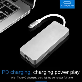 More Convenient USB Power Delivery Practical Type C Hub Concentrator High Speed Transmission 7 Ports Portable
More Convenient USB Power Delivery Practical Type C Hub Concentrator High Speed Transmission 7 Ports Portable