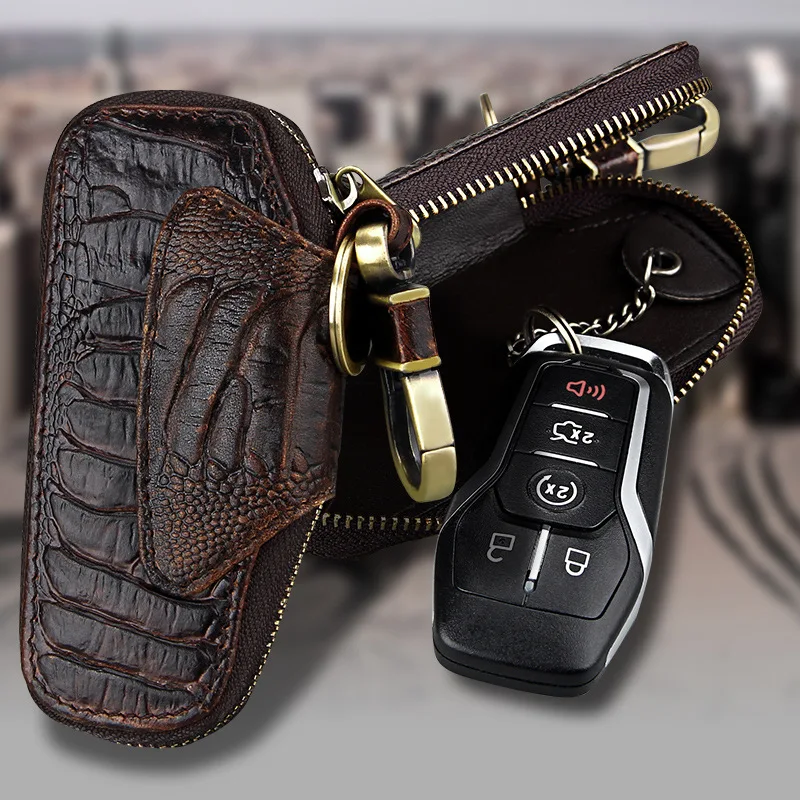 Retro Genuine Cowhide Leather Key Organizer Crocodile Pattern Key Bag Car Key Holder Pouch Luxury Cowhide Key Bag
Retro Genuine Cowhide Leather Key Organizer Crocodile Pattern Key Bag Car Key Holder Pouch Luxury Cowhide Key Bag