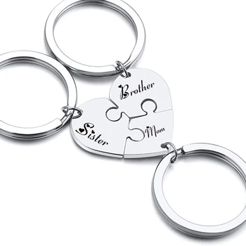 Personalized Key Chain Puzzle Piece Stainless Steel Hand Stamped Set Of Three Unisex Jewelry
Personalized Key Chain Puzzle Piece Stainless Steel Hand Stamped Set Of Three Unisex Jewelry