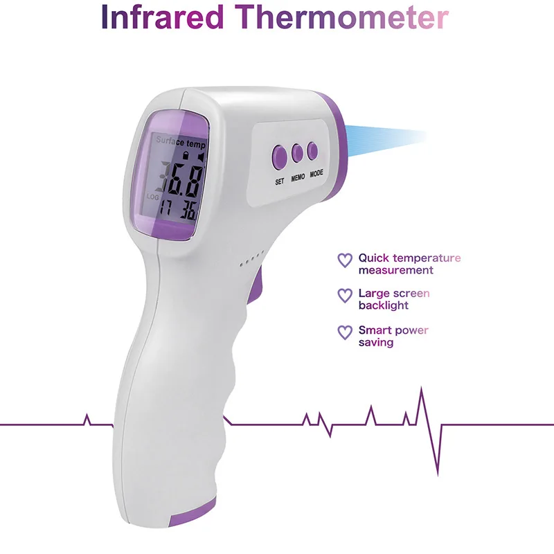 Non-contact Body Temperature Meter Gun Infrared LCD Display Digital Baby/Adult Thermometer IR Laser Point Gun Temp Tester
Non-contact Body Temperature Meter Gun Infrared LCD Display Digital Baby/Adult Thermometer IR Laser Point Gun Temp Tester