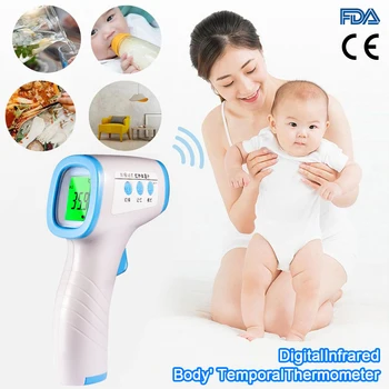 Baby Adult Thermometer Infrared Digital LCD Body Non-touched Forehead Ear Non-Contact Body Fever IR Temperature Measurement Tool
Baby Adult Thermometer Infrared Digital LCD Body Non-touched Forehead Ear Non-Contact Body Fever IR Temperature Measurement Tool