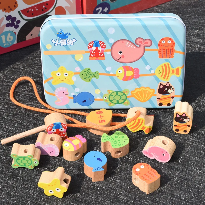 Bead Toy Cartoon Iron Box Beads Threading Bead-stringing Toy Children Building Beaded Bracelet Baby Toy 1-3 Years Old
Bead Toy Cartoon Iron Box Beads Threading Bead-stringing Toy Children Building Beaded Bracelet Baby Toy 1-3 Years Old