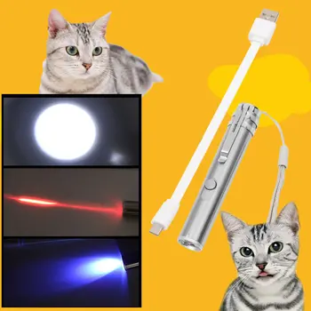 Pet Toy USB Charging Laser Funny Cat Stick Cat Toy Outdoor Flashlight Laser Pen Cat Toy Funny Cat Pen Pet Supplies 
Pet Toy USB Charging Laser Funny Cat Stick Cat Toy Outdoor Flashlight Laser Pen Cat Toy Funny Cat Pen Pet Supplies