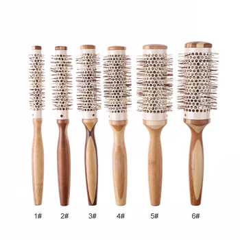 Wood Handle Iron Hair Brush Round Barrel Hair Comb Drying Curling Hairdressing Hair Curler Combs 15/20/25/30/40/45MM Hair Brush
Wood Handle Iron Hair Brush Round Barrel Hair Comb Drying Curling Hairdressing Hair Curler Combs 15/20/25/30/40/45MM Hair Brush