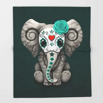 Sugar Skull Blanket Cool Design Skull Baby Elephant Fleece Blankets and Throw Blanket for Beds Christmas Decorations for Home
Sugar Skull Blanket Cool Design Skull Baby Elephant Fleece Blankets and Throw Blanket for Beds Christmas Decorations for Home