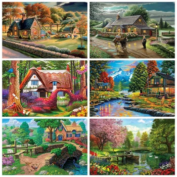 AZQSD DIY Diamond Painting Landscsape Full Square Home Decor 5D Diamond Embroidery House Picture Of Rhinestones Handicraft
AZQSD DIY Diamond Painting Landscsape Full Square Home Decor 5D Diamond Embroidery House Picture Of Rhinestones Handicraft