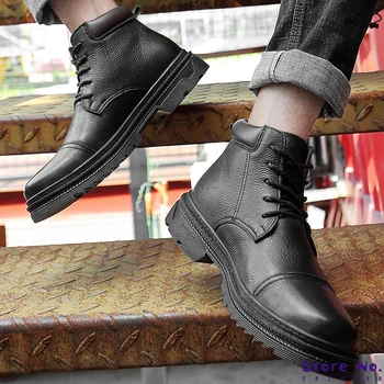 Men's winter shoes warm and comfortable plush men's snow boots high-end banquet men business leisure leather boots
Men's winter shoes warm and comfortable plush men's snow boots high-end banquet men business leisure leather boots