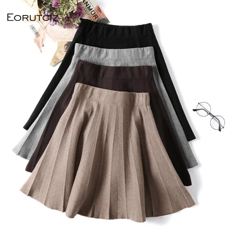 EORUTCIZ Autumn Mini Knitted Tutu Skirt Women Pleated High Waist Skirt Vintage Autumn Elastic Casual Black Skirts LM539
EORUTCIZ Autumn Mini Knitted Tutu Skirt Women Pleated High Waist Skirt Vintage Autumn Elastic Casual Black Skirts LM539