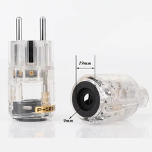 Pair Transparent High End Rhodium Plated Schuko AC power plug+IEC power connector
Pair Transparent High End Rhodium Plated Schuko AC power plug+IEC power connector