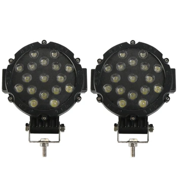 2Pcs 7 Inch LED Offroad Pod Lights Bar 51W Spot Bumper Driving Headlight Fog Light for Off Road, Truck, ATV, SUV, Jeep
2Pcs 7 Inch LED Offroad Pod Lights Bar 51W Spot Bumper Driving Headlight Fog Light for Off Road, Truck, ATV, SUV, Jeep