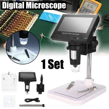 1000X 4.3" HD LCD Monitor Electronic Digital Video Microscope LED Magnifier For Industrial Electronic Accessories Inspection
1000X 4.3" HD LCD Monitor Electronic Digital Video Microscope LED Magnifier For Industrial Electronic Accessories Inspection