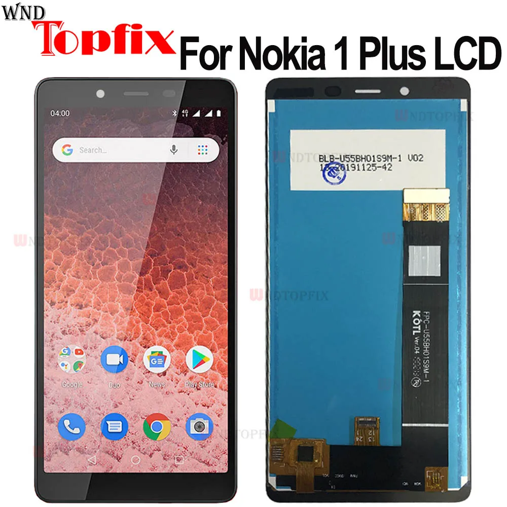 5 45 "для Nokia 1 Plus ЖК-дисплей Сенсорная панель экран дигитайзер сборка Замена для