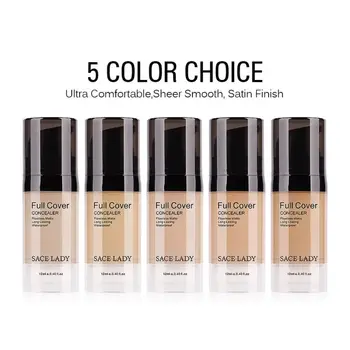 12ml Liquid Concealer Full Cover Natural Makeup Base Flaws Coverage
12ml Liquid Concealer Full Cover Natural Makeup Base Flaws Coverage