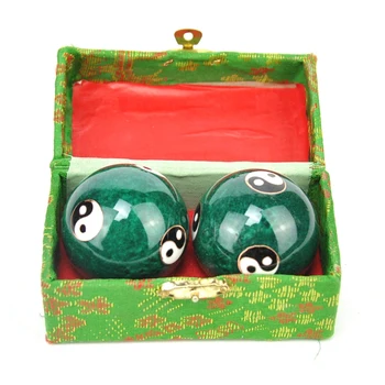 Green Traditional Chinese Health Exercise Stress Message Balls with Chime - Improve Joints, Blood Circulation, Sleep Patterns, a
Green Traditional Chinese Health Exercise Stress Message Balls with Chime - Improve Joints, Blood Circulation, Sleep Patterns, a