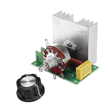 4000W SCR Electronic Voltage Regulator Speed Controller Control Board Governor Dimmer High Powered Module AC 220V Resistive Load
4000W SCR Electronic Voltage Regulator Speed Controller Control Board Governor Dimmer High Powered Module AC 220V Resistive Load