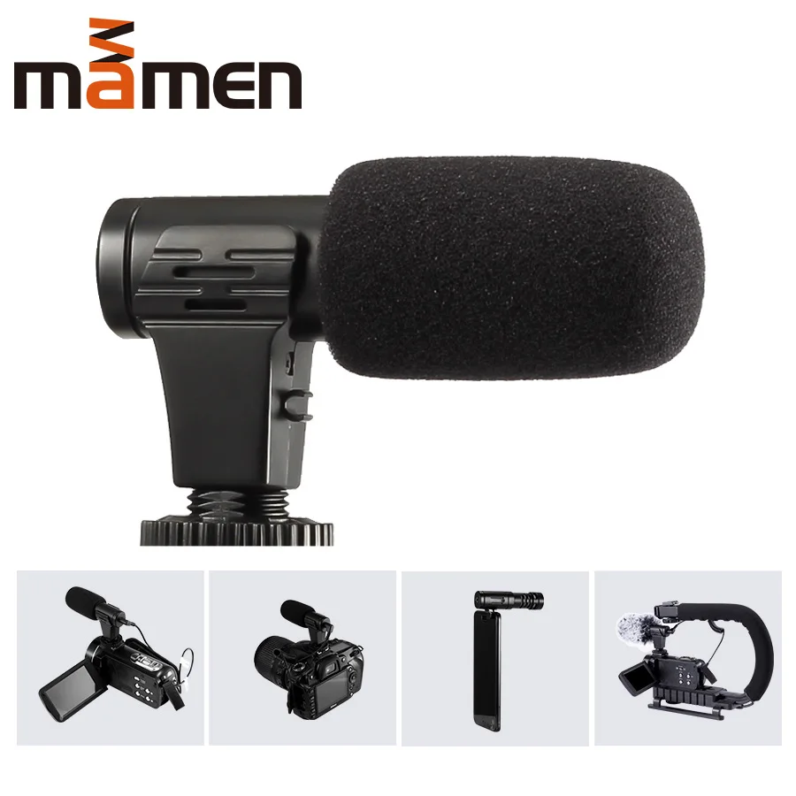 MAMEN 3.5mm Plug Camera Microphone Condenser Recording Microfone MIC-02/03/05/06/07/07Pro/D1/D2/WMIC-01 For Camera Phone Vlog
MAMEN 3.5mm Plug Camera Microphone Condenser Recording Microfone MIC-02/03/05/06/07/07Pro/D1/D2/WMIC-01 For Camera Phone Vlog