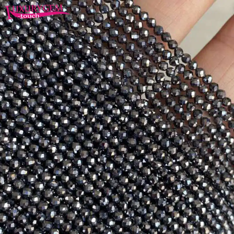 Natural Terahertz Stone 2/3/4mm Faceted Round Shape Loose Spacer Small Beads DIY Jewelry Accessory 38cm b173
Natural Terahertz Stone 2/3/4mm Faceted Round Shape Loose Spacer Small Beads DIY Jewelry Accessory 38cm b173