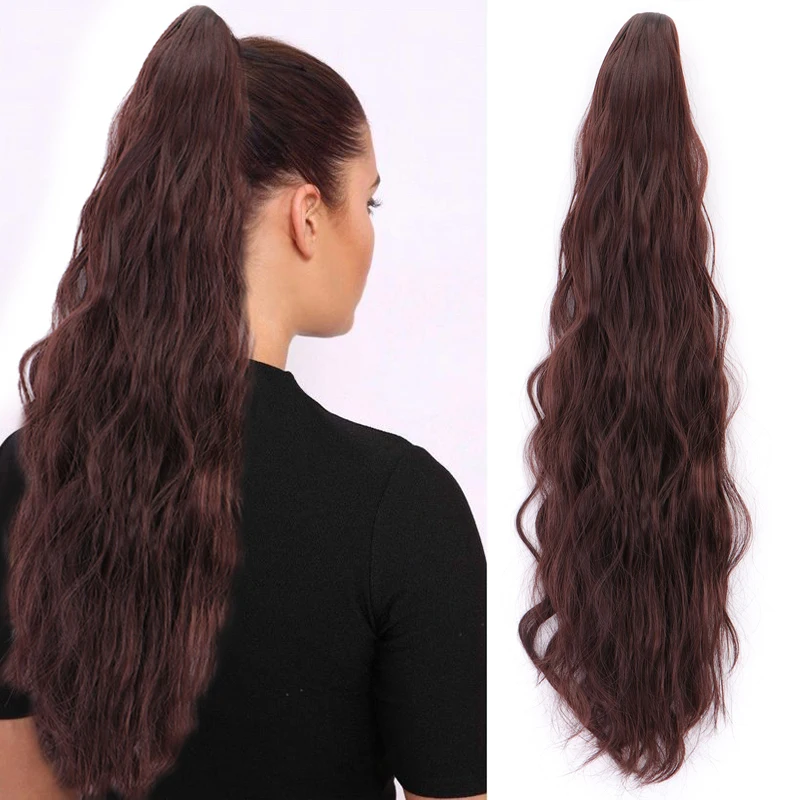 JUNSI Long Claw Ponytail Clip Natural Wave for Women Synthetic Hairpiece 
JUNSI Long Claw Ponytail Clip Natural Wave for Women Synthetic Hairpiece