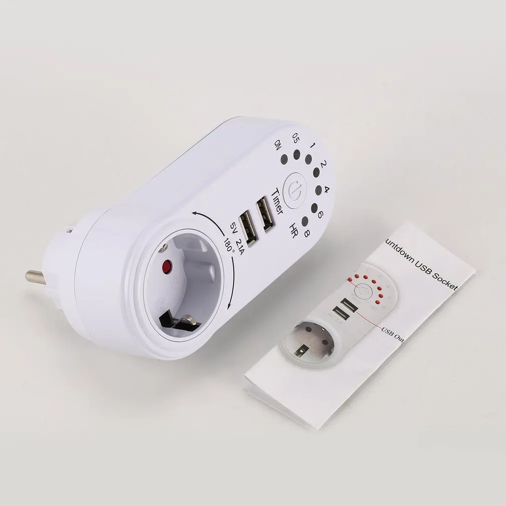220V Timer Switch Mini USB 5V 2.1A Adapter Socket Outlet Plug-in Countdown Energy Saving Electronic Time Controller
220V Timer Switch Mini USB 5V 2.1A Adapter Socket Outlet Plug-in Countdown Energy Saving Electronic Time Controller