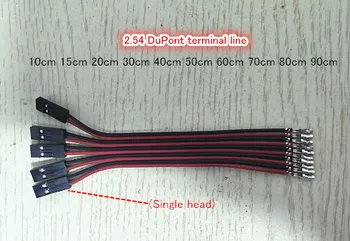 

2P 2.54 Red-black cable Female DuPont terminal line 10cm 15cm 20cm 30cm 40cm 50cm 60cm 70cm 80cm 90cm