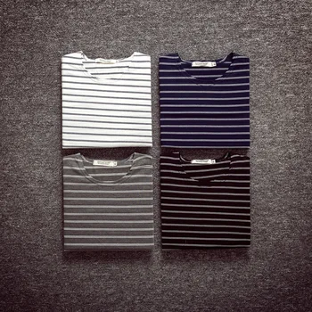 ZHIJING New Style Crew Neck Short Sleeve Men's Stripes Navy-striped Shirt Couples T-shirt Short sleeved clothes men t shirt 
ZHIJING New Style Crew Neck Short Sleeve Men's Stripes Navy-striped Shirt Couples T-shirt Short sleeved clothes men t shirt