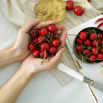 Simulation cherries feel small cherry juice shop window props gourmet photography props simulation fruit
Simulation cherries feel small cherry juice shop window props gourmet photography props simulation fruit
