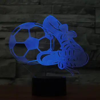 3D LED Decor Lighting Bedside Crocodile Football Creative Table Colorful Gradient Atmosphere Lamp USB Visual Night Lights Gifts
3D LED Decor Lighting Bedside Crocodile Football Creative Table Colorful Gradient Atmosphere Lamp USB Visual Night Lights Gifts