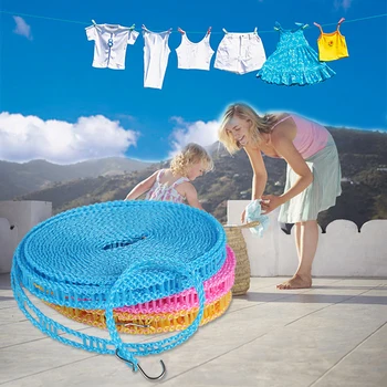 Non-slip Windproof Cloth Hanger Travel Retractable Rope Washing Line Outdoor Camping Drying Clothes Hanger Rack Line 3-5M Long
Non-slip Windproof Cloth Hanger Travel Retractable Rope Washing Line Outdoor Camping Drying Clothes Hanger Rack Line 3-5M Long