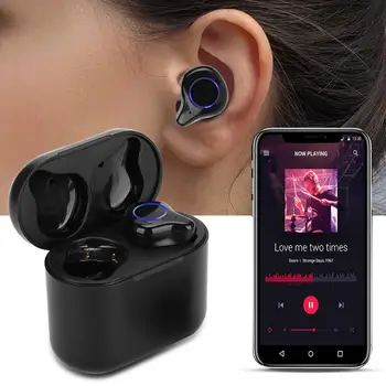 TWS Bluetooth V5.0 Headset Long Standby Call Music Earphone with Charging Case 5V / 1mA Wireless Earplug
TWS Bluetooth V5.0 Headset Long Standby Call Music Earphone with Charging Case 5V / 1mA Wireless Earplug